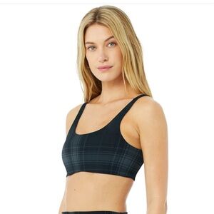 Alo yoga vapor legacy plaid bra